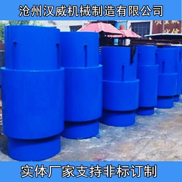 直埋式波纹管补偿器外壳及导向套筒保护下实现自由伸缩补偿